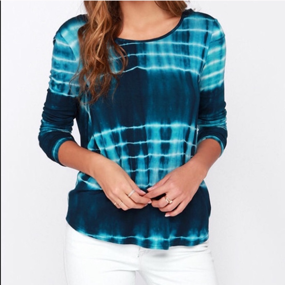 Lulu’s Tie Dye Open Back Shirt